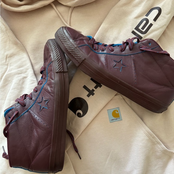 Converse One Star Pro Mid Shoes Deep Bordeaux RARE & GETTING RARER!!! - Picture 12 of 16